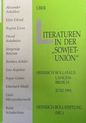 Literaturen in der "Sowjetunion"