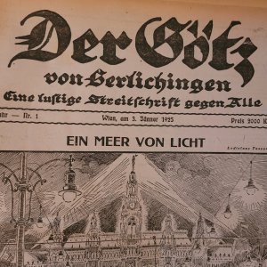 Jahrgang 1925 - Der Götz von Berlichingen. Eine lustige Streitschrift gegen Alle