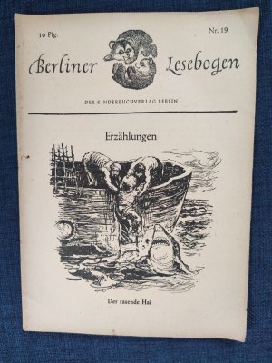 antiquarisches Buch – K. Solotowski – Berliner Lesebogen Nr. 19, Erzählungen, "Der rasende Hai"