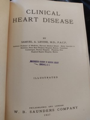 Bildtext: Clinical Heart Disease von Samuel A. Levine