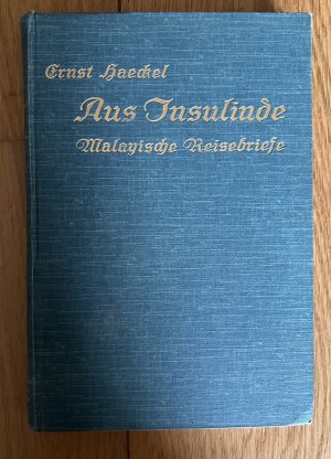 antiquarisches Buch – Ernst Häckel – Aus Insulinde. Malaysische Reisebriefe