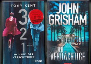 gebrauchtes Buch – Kent, Tony/ Grisham – 10 Krimis/ Thriller international: 3 2 1 - Im Kreis der Verschwörer/ Der Verdächtige/ Die Rivalin/ Leben/ Nichts bleibt begraben/ Der Gegenschlag/ Ich habe sie getötet/ Die App/ Mordkapelle/ Gezeitenmord