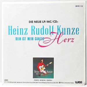 gebrauchter Tonträger – HEINZ RUDOLF KUNZE – DEIN IST MEIN GANZES HERZ//VÄTER