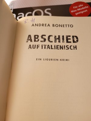 gebrauchtes Buch – Andrea Bonetto – Abschied auf Italienisch - ein Ligurien-Krimi