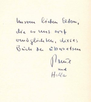 André Gide - Paul Valery: Briefwechsel 1890-1942. Eingeleitet und kommentiert von Robert Mallet, ins Deutshe übertragen von Paul und Hella Noack - Mit schöner eigenh. WIDMUND der Übersetzer.