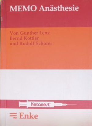 gebrauchtes Buch – Gunther Lenz, Bernd Kottler – MEMO Anästhesie