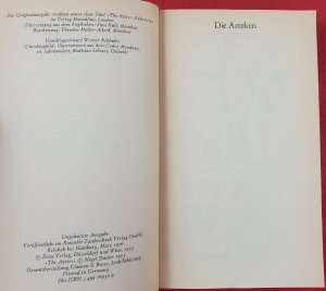 gebrauchtes Buch – Nigel Davies – Die Azteken - Meister d. Staatskunst, Schöpfer hoher Kultur