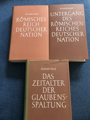 Deutsche Geschichte (3 Bände): „Römisches Reich Deutscher Nation" "Untergang des Römischen Reiches Deutscher Nation" "Das Zeitalter der Glaubensspaltung […]