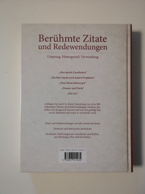 gebrauchtes Buch – Berühmte Zitate und Redewendungen