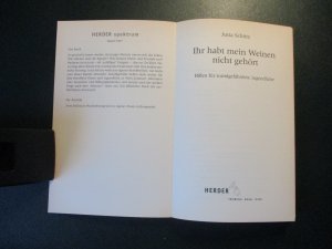 gebrauchtes Buch – Jutta Schütz – Ihr habt mein Weinen nicht gehört