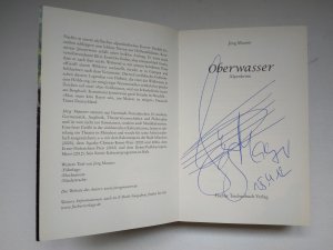 gebrauchtes Buch – Jörg Maurer – Oberwasser - Alpenkrimi (Band 4) - Kommissar Jennerwein - vom Autor signiert