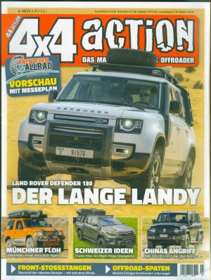 Zeitschrift 4x4 Action Juni/Juli 2023: Land Rover Defender 130 - Der lange Landy