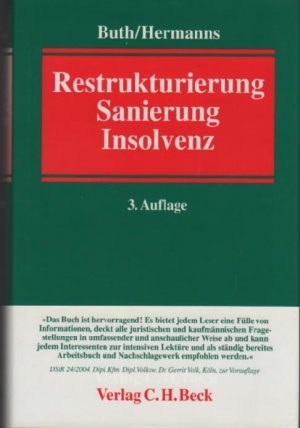 gebrauchtes Buch – Andrea K. Buth – Restrukturierung, Sanierung, Insolvenz