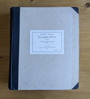 antiquarisches Buch – Herbert von Hoerner – RAR! FRÜHE AUSGABE IN BRAILLE-,  BLINDEN- bzw. PUNKT-SCHRIFT: Der graue Reiter - Roman