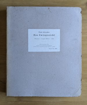 RAR! FRÜHE AUSGABE IN BRAILLE-, BLINDEN- bzw. PUNKT-SCHRIFT: Das Zwiegesicht