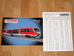 FLEISCHMANN Katalog - N "piccolo" - 2006/07 - Mit 8-seitiger Preisliste