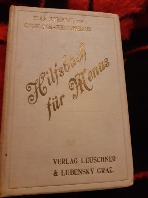 Hilfsbuch für Menus (Menüs).Kochbuch