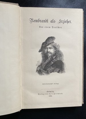 antiquarisches Buch – Julius Langbehn – Rembrandt als Erzieher