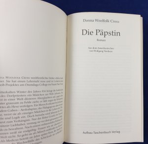 gebrauchtes Buch – Cross, Donna W – Die Päpstin