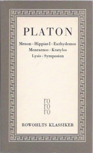 gebrauchtes Buch – Platon – 2., Menon