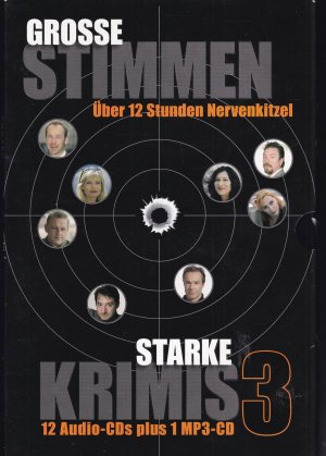 gebrauchtes Hörbuch – Grosse Stimmen - Starke Krimis 3: über 12 Stunden Nervenkitzel. 12 Audio CDs plus 1 MP3-CD