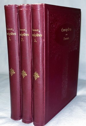 Euripides. Deutsch in den Versmaßen der Urschrift von J. J. C. Donner. 3 Bände komplett