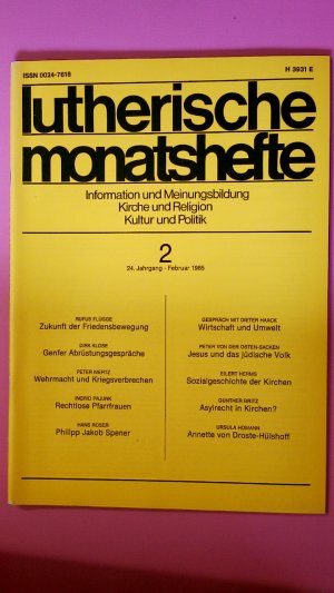 gebrauchtes Buch – LUTHERISCHE MONATSHEFTE.