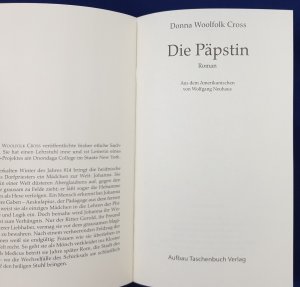 gebrauchtes Buch – Cross, Donna W – Die Päpstin