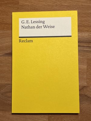 gebrauchtes Buch – Lessing, Gotthold Ephraim – Nathan der Weise - ein dramat. Gedicht in 5 Aufzügen