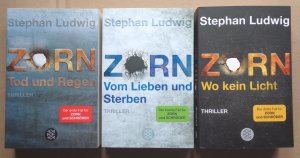 3 Krimi mit Kommissar Claudius Zorn: "Tod und Regen" "Vom Lieben und Sterben" "Wo kein Licht"