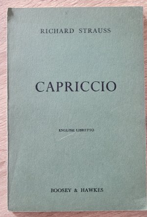 Capriccio - Englisch Libretto