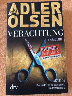 gebrauchtes Buch – Jussi Adler-Olsen – Verachtung - Akte 64 ; der vierte Fall für Carl Mørk ; Thriller