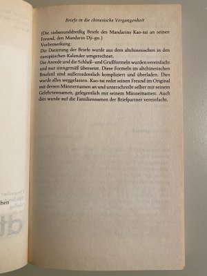 gebrauchtes Buch – Herbert Rosendorfer – Briefe in die chinesische Vergangenheit - Roman