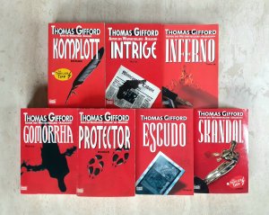 7 X Thomas Gifford - Inferno + Skandal + Protector + Gomorrha + Komplott + Escudo + Intrige