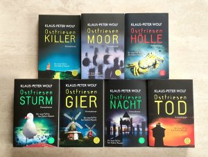 gebrauchtes Buch – Klaus-Peter Wolf – 7 X Ostfriesen Krimis - Moor + Tod + Killer + Nacht + Hölle + Sturm + Gier