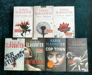 7 X Karin Slaughter - Harter Schnitt + Tote Augen + Cop Town + Schattenblume + Verstummt + Entsetzen + Letzte Worte