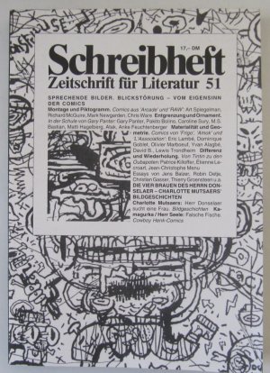 Schreibheft - Zeitschrift für Literatur 51. Sprechende Bilder. Blickstörung - Vom Eigensinn der Comics