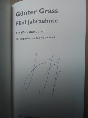 gebrauchtes Buch – Günter Grass – Fünf Jahrzehnte. Ein Werkstattbericht