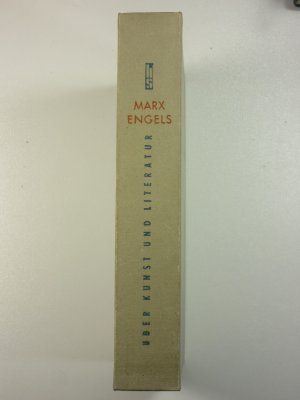 antiquarisches Buch – Marx, Karl; Engels – Über Kunst und Literatur - Eine Sammlung aus ihren Schriften
