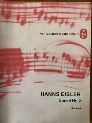 Nonett Nr. 2 (1939), Stimmensatz