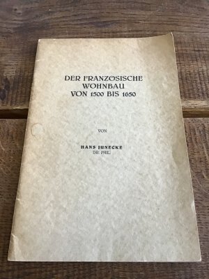 Der französische Wohnbau von 1500-1650