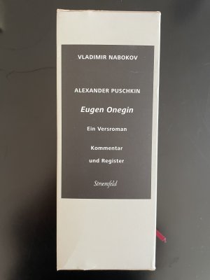 Alexander Puschkin, Eugen Onegin. Kommentar zu Eugen Onegin