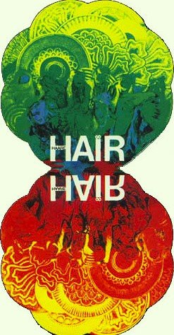 Original Programmheft vom Musical HAIR 1969 zur  Erstaufführung 1969 in Hamburg (Vintage)