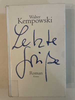 gebrauchtes Buch – Walter Kempowski – Letzte Grüße