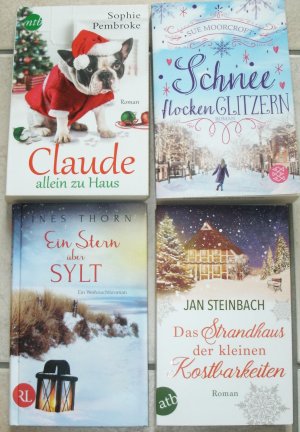 Buchpaket WEIHNACHTSROMANE (TB und HC) - 4 Bücher | Ein Stern über Sylt | Schneefllockenglitzern | Das Strandhaus der kleinen Kostbarkeiten | Claude allein […]