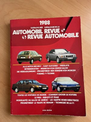 Katalog der Automobil Revue 1988 /Catalogue de la Revue