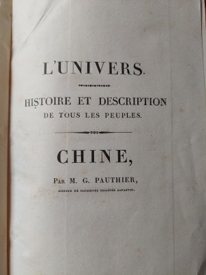 Chine ou description historique, géographique e littéraire de ce vaste empire, d