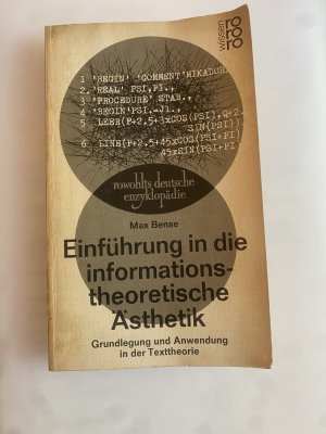 Einführung in die informations-theoretische Ästhetik