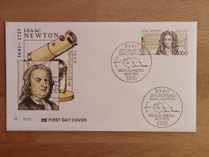 gebrauchtes Buch – FDC - 350. Geburtstag Isaac Newton