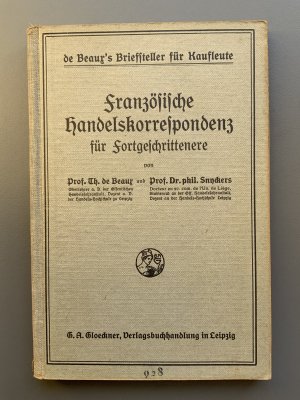 Französische Handelskorrespondenz für Fortgeschrittenere